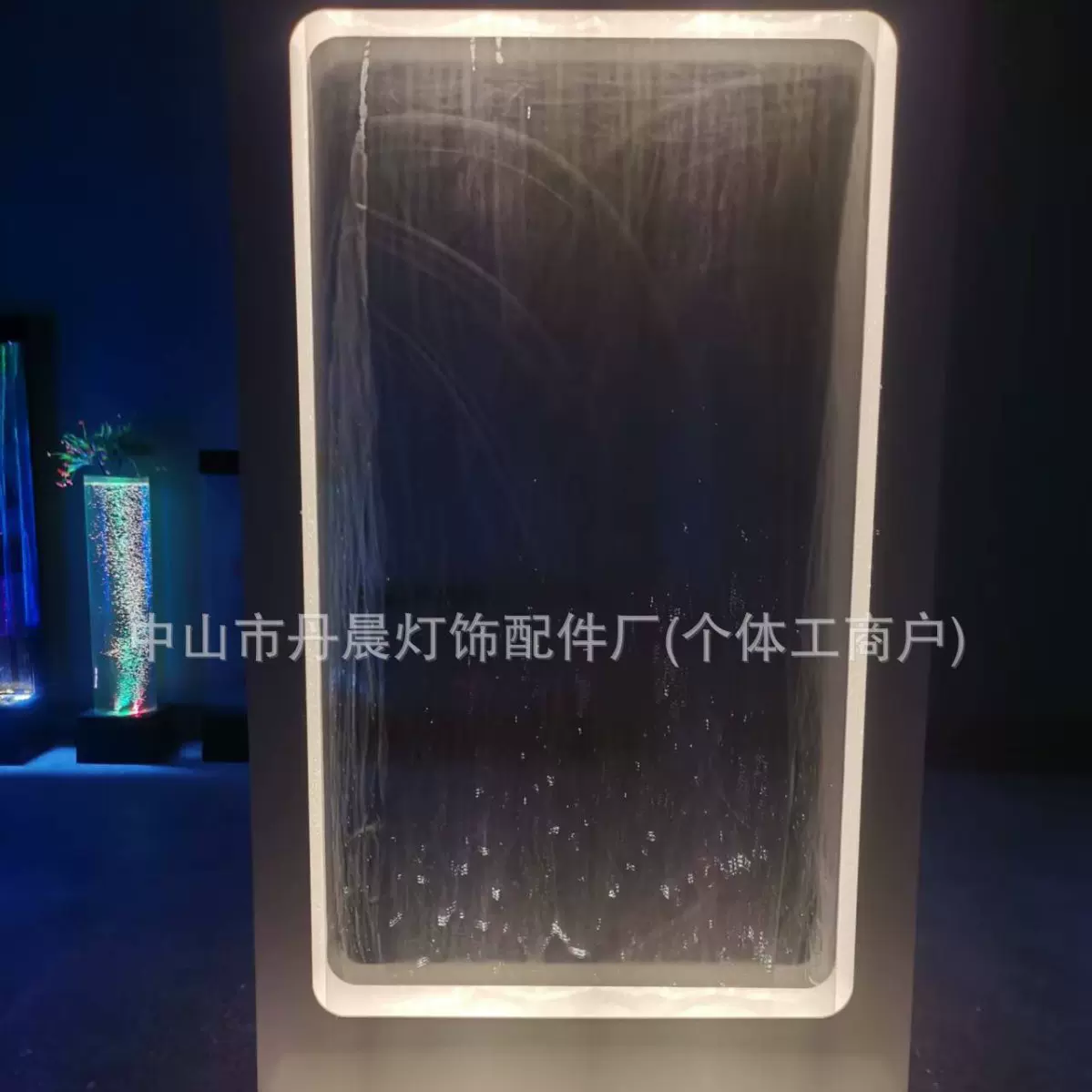 流水瀑布墙亚克力屏风流水屏风发光屏风水幕屏风婚庆背景墙水幕墙