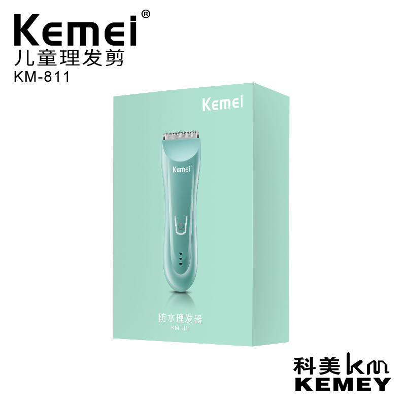 Cortadora de pelo eléctrica Kemei, recortadora eléctrica anti-quemaduras para bebés, cortadora de pelo doméstica, recortadora de pelo pequeña, venta al por mayor KM-811