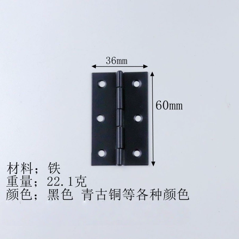 Фабрика прямой 2,5 дюйма 6 отверстий глаз Железный шарнир деревянная коробка подарочная коробка шарнир шкаф плоская страница
