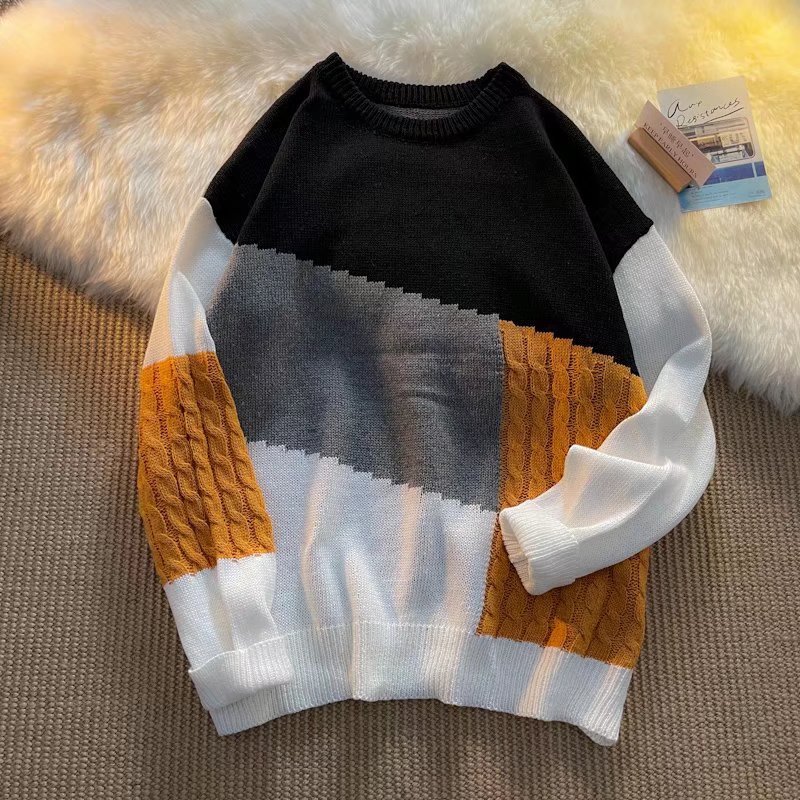 2022 Autumn and winter Trend leisure time Versatile Harajuku sweater solar system Mosaic Easy T-shirts Teenagers jacket