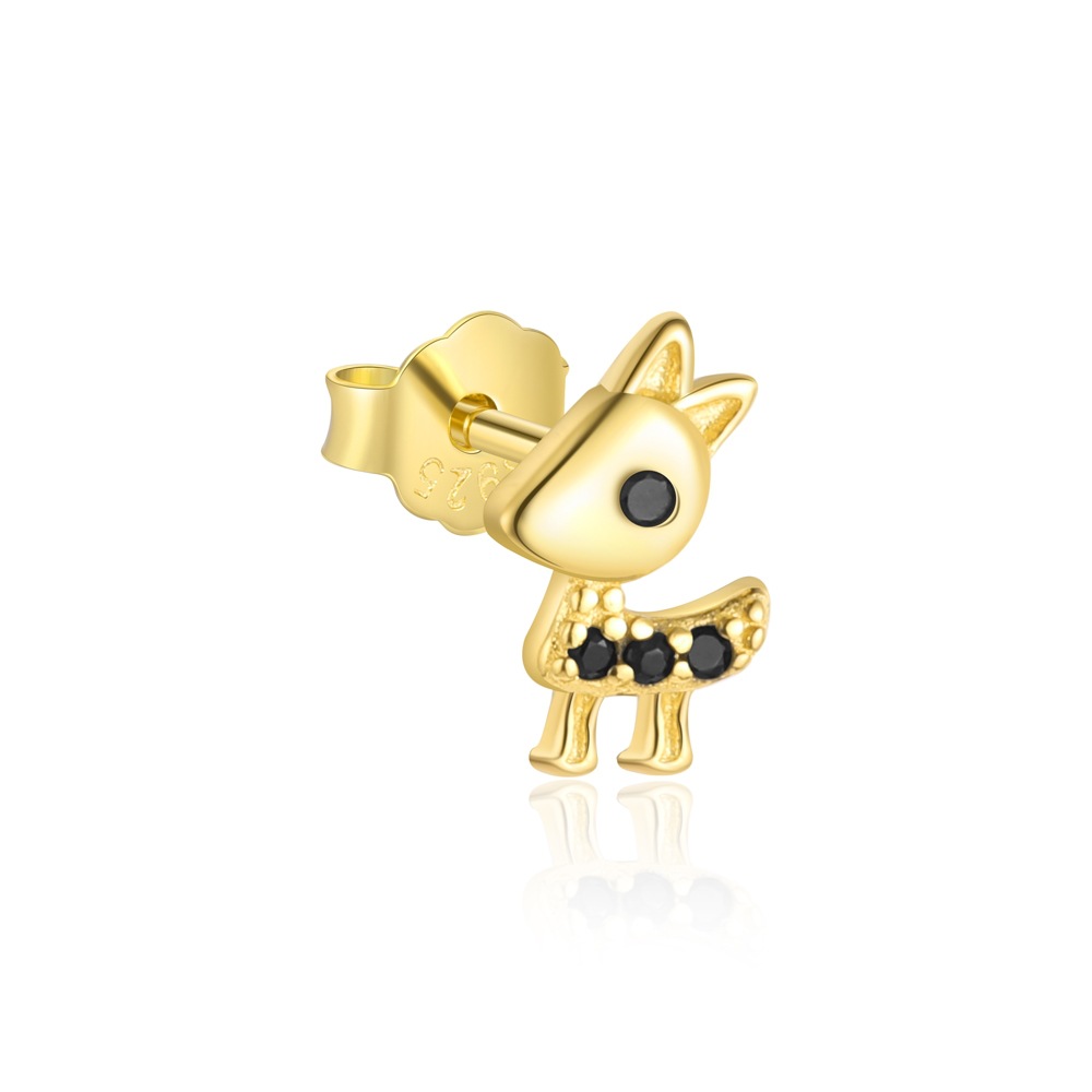 Animal, Butterfly Pattern All Seasons Season Women's Gender 1 Piece 1 Pair 925 Sterling Silver Zircon 925 Sterling Silver Earrings Animal Butterfly Ear Studs