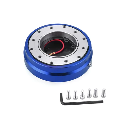 Steering wheel wheel quick release device racing - blue