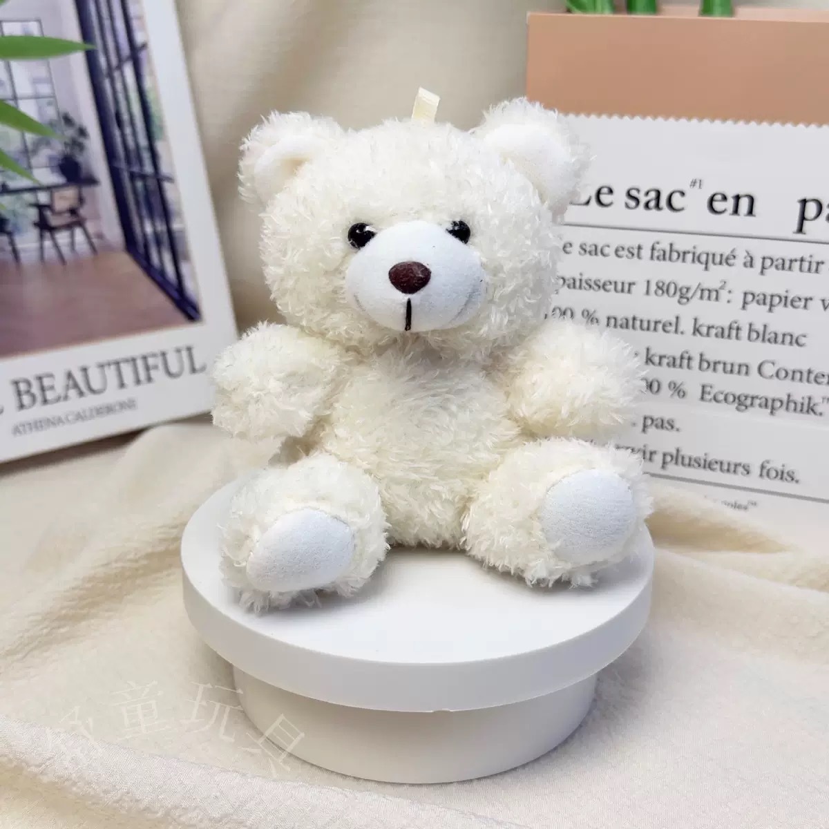 Dr. Bear Colgante muñeca puede imprimir LOGO sombrero doctor regalos de graduación uniformes de muñeca oso bolsos llaveros