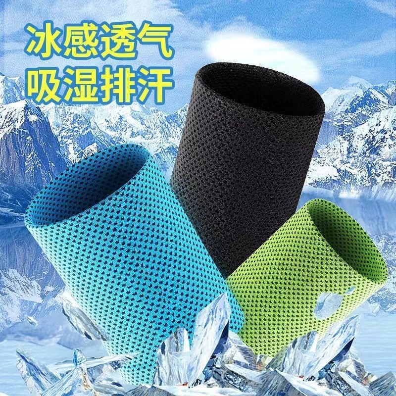 Summer sports sweat-wiping wrist towel, cooling sensation, sweat-absorbing, for running, men's and women's fitness, portable, quick-drying towel, wrist guard, badminton