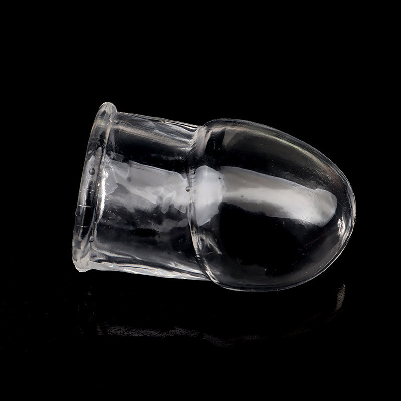 Open-Ended TPE Penis Sleeve with Textured Spikes, Crystal Finish, Manual Control — detail image 7