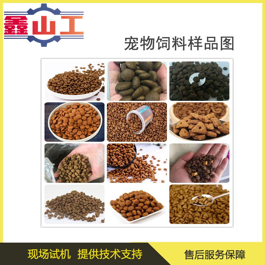 出口厂家供应大型双螺杆膨化器宠物食品狗粮猫粮生产机械技术指导