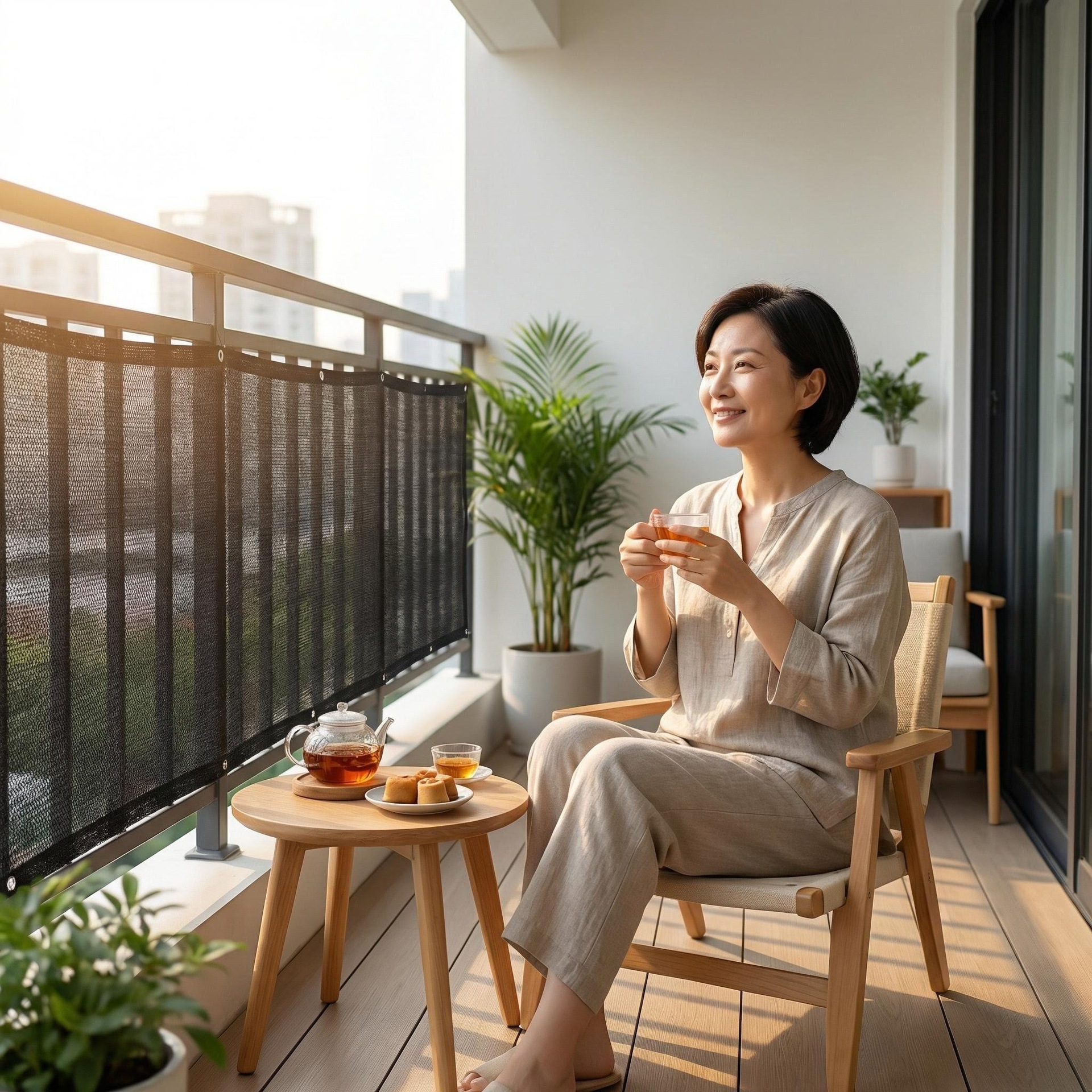 Malla de sombra de 185g para jardín, piscina, vela de sombra de HDPE, multicolor