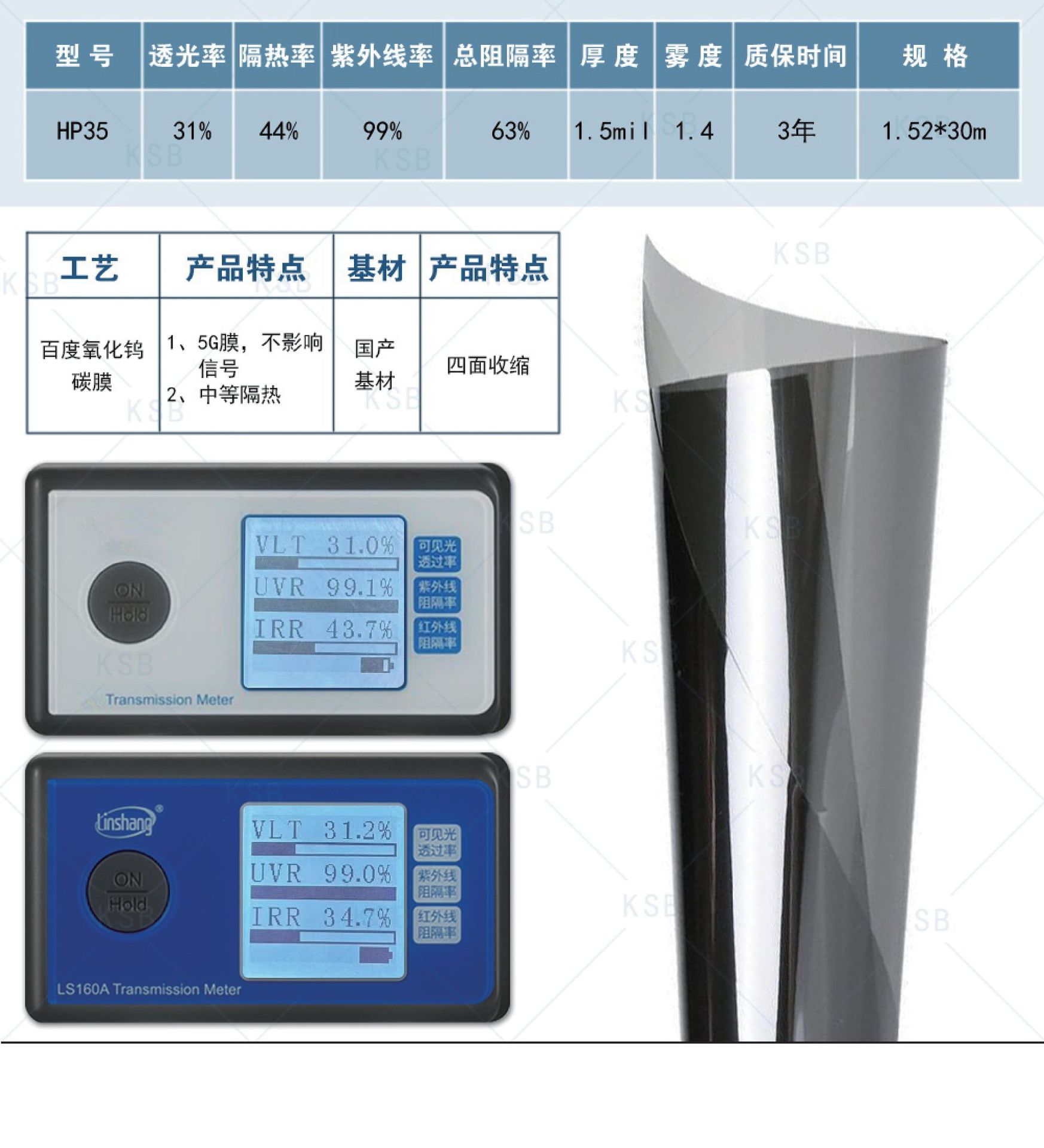 Carbon film four-sided shrink car film wholesale car insulation glass film sunscreen glass film car solar film wholesale