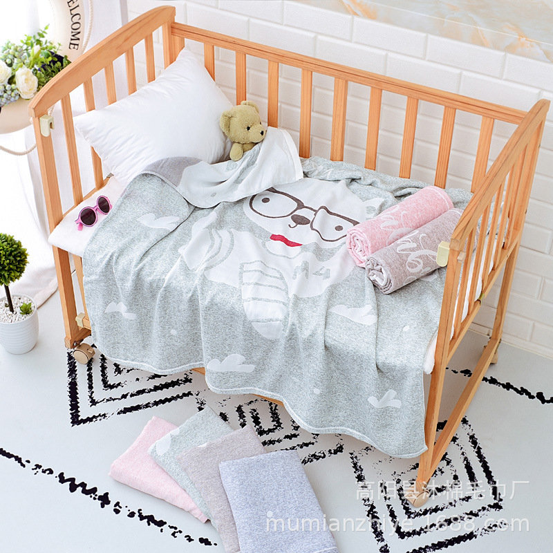 Six-layer gauze quilt children's bamboo fiber cover baby bath towel nap blanket swaddling towel newborn quilt
