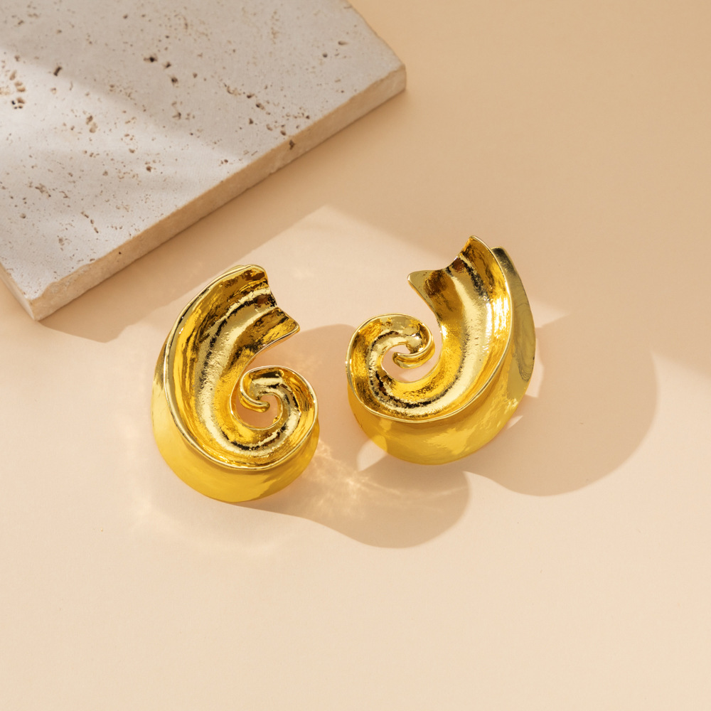 15g Weight 304 Stainless Steel Ear Needle Material Ear Studs Classification 1 Pair Quantity Daily, Street, Shopping Occasion Alloy Material Starfish, Conch Pattern All Seasons Season Women's Gender Irregular, Plating Design Marine Style, Modern Style Style 1 Pair Marine Style Modern Style Starfish Conch Irregular Plating Alloy Ear Studs 4