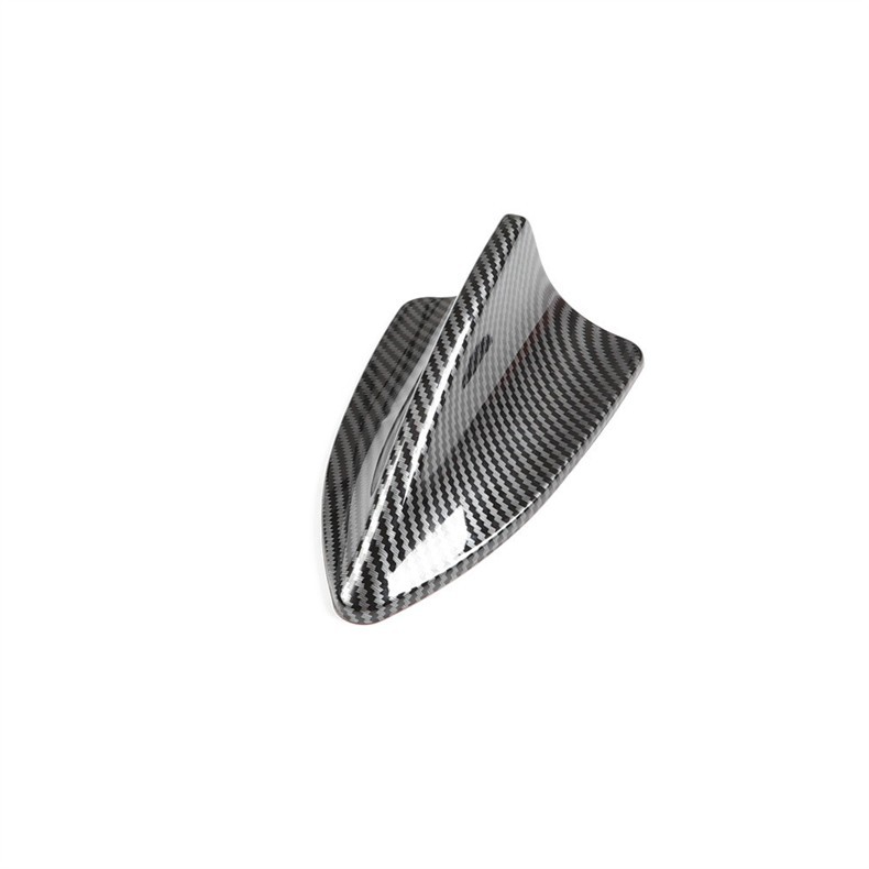 Cross-border car decoration carbon fiber pattern antenna, universal modification shark fin antenna, wireless roof spoiler antenna