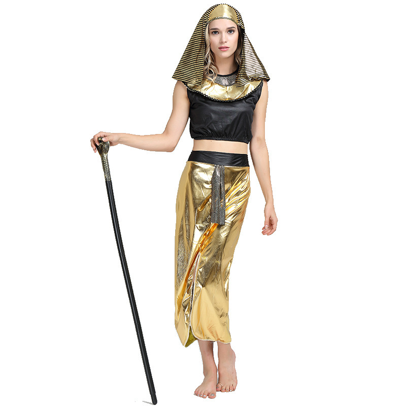 halloween adult egyptian costume cos pharaoh's queen costume female ancient greek roman king after clothes performance