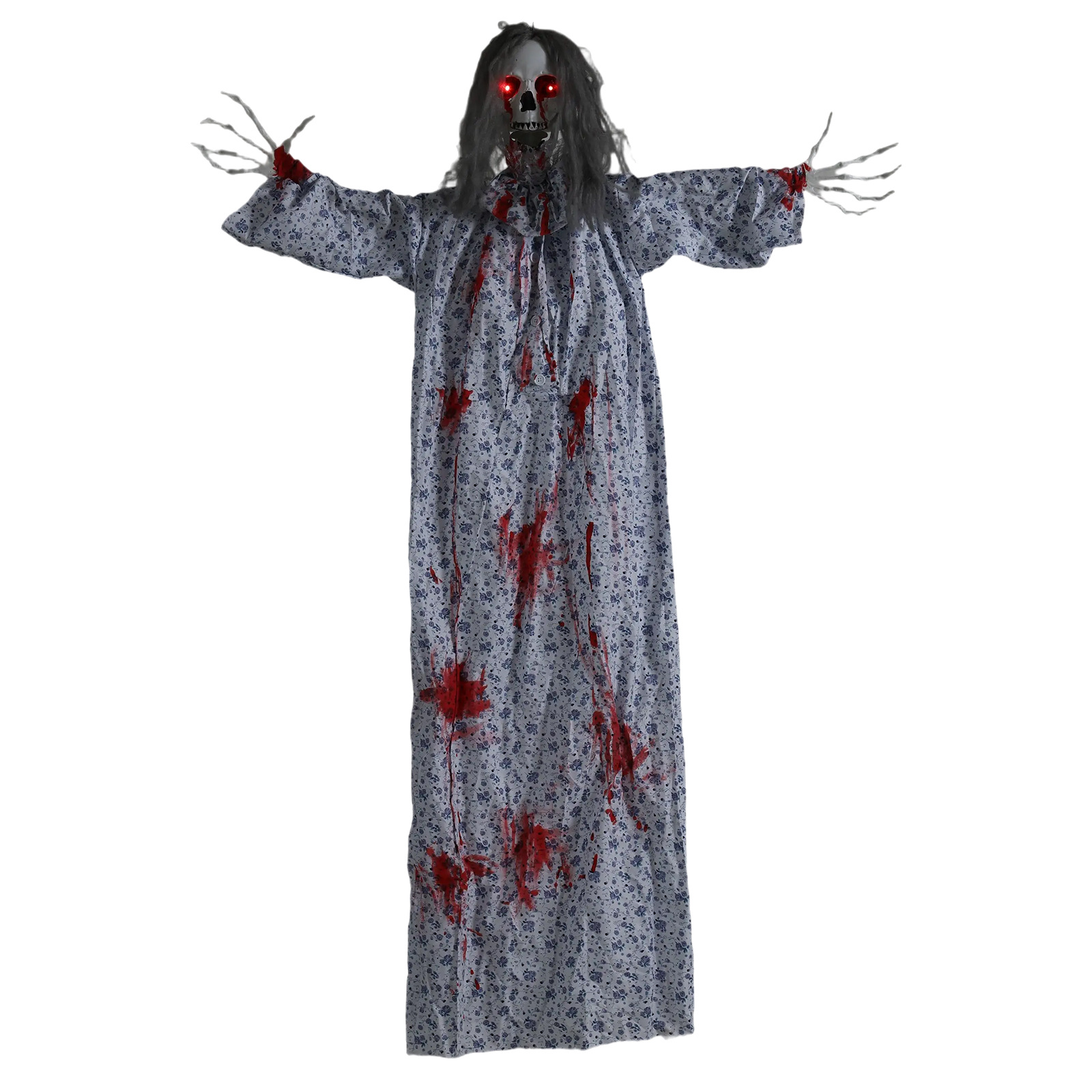 Barras transfronterizas de Halloween que cuelgan fantasmas, casas embrujadas, habitaciones secretas, accesorios de decoración, esqueletos brillantes, gritos de terror, miedo