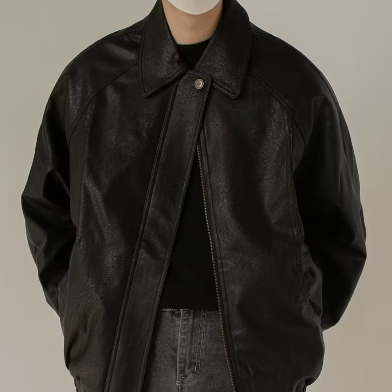 Primavera y otoño marca de moda suelta chaqueta cardigan hombres coreano ins Hong Kong estilo casual simple todo fósforo solapa manga larga chaqueta