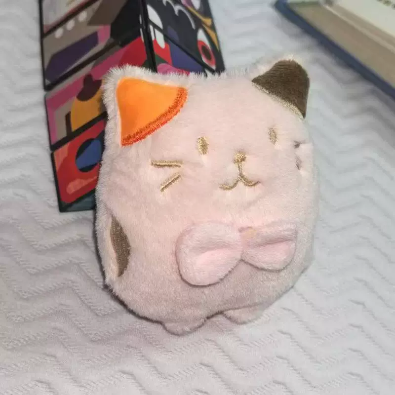 新品毛绒猫咪玩具卡通创意蝴蝶结充棉饰配服装辅料