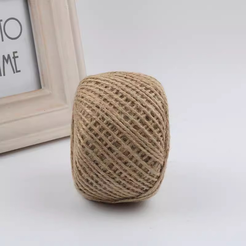 Fábrica de cuerda de cáñamo al por mayor DIY decoración de iluminación atar cuerda de yute atar trenzado colgar letreros al aire libre cuerda colgante