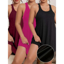 Z 35862 Tank top loose casual dress ���ֱ��Ŀ�������ȹ