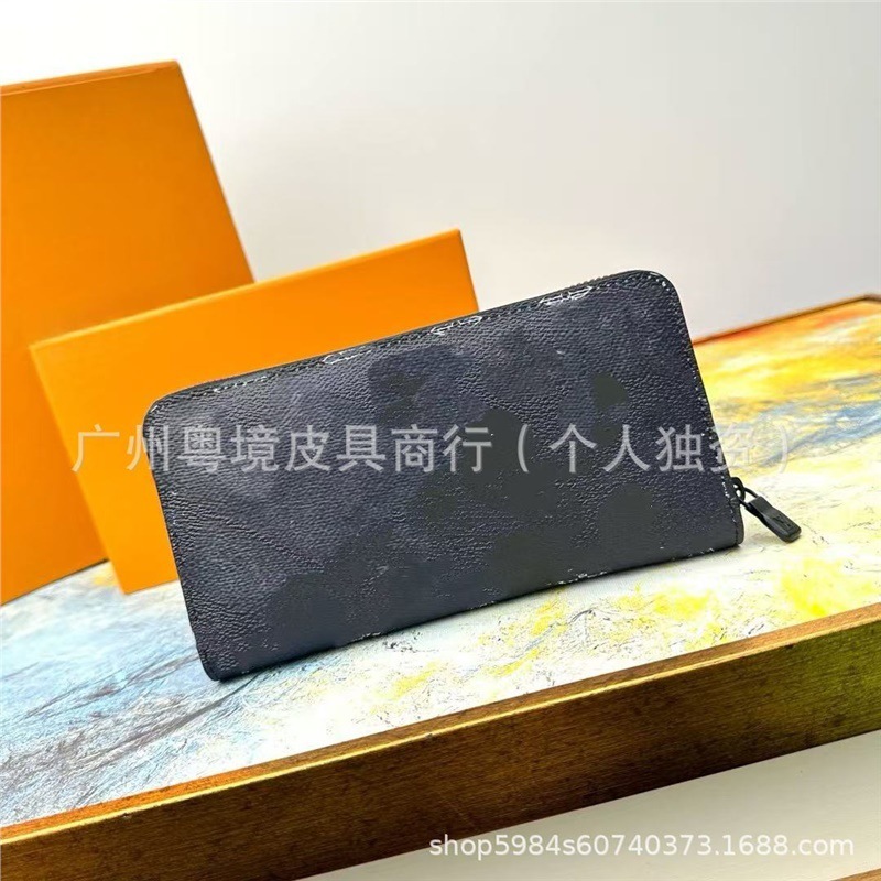 2025新款钱包男女通用两折长款真皮外贸时尚多卡位包百搭流行|undefined