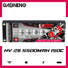 GNB高能5500mAh 2S 7.6V 150C适配1/10遥控赛车硬壳锂电池LCG HV