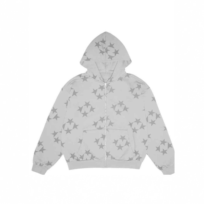 American New Retro Hooded Design Zipper Cross-Border Foreign Trade Casual Sweatshirt