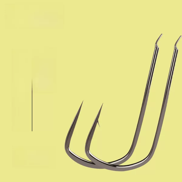 Fishing rudder genuine titanium alloy fish hook competitive thornless sleeve hook with Thorn Crucian Carp Hook wholesale bulk 100 pieces