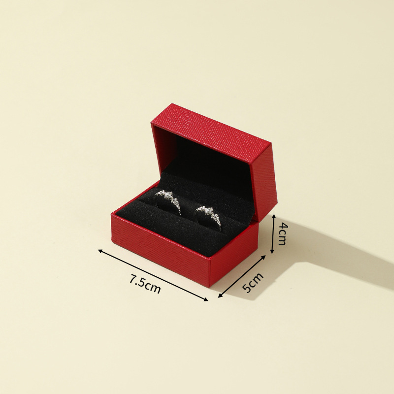 Spot caja de embalaje de joyería de ángulo recto propuesta de matrimonio anillo de confesión embalaje de anillo de diamantes caja de joyería caja de tapa de alta gama