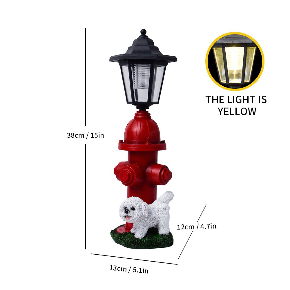 New Outdoor Solar Animal Decor Light, Hexagonal Resin Garden Figurine, Weatherproof Sensor Night Light, Universal For Garden, Lawn, Park And Ranch_maomaolike.com