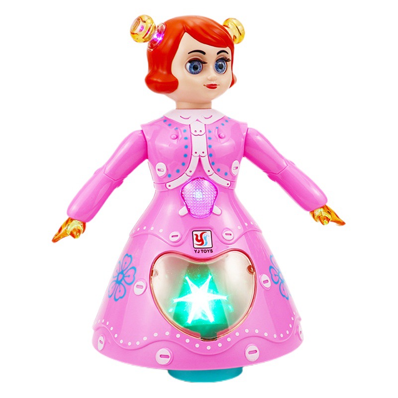 Cruzar la frontera de los niños de la Música Universal de Baile DE LA Princesa de juguete lindo regalo muñeca chica puesto de juguete al por mayor