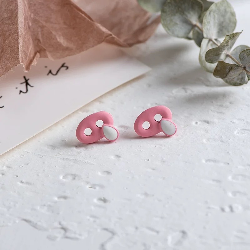 Pink Pig Nose [Earrings]