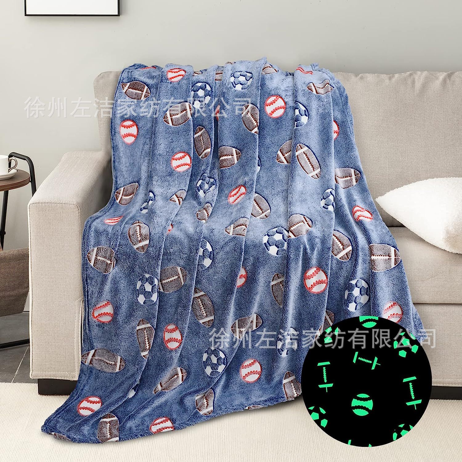 Al por mayor, mantas de niños transfronterizas, franela, mantas de siesta de oficina, mantas de aire acondicionado, mantas de jardín de infantes de dibujos animados, mantas en stock