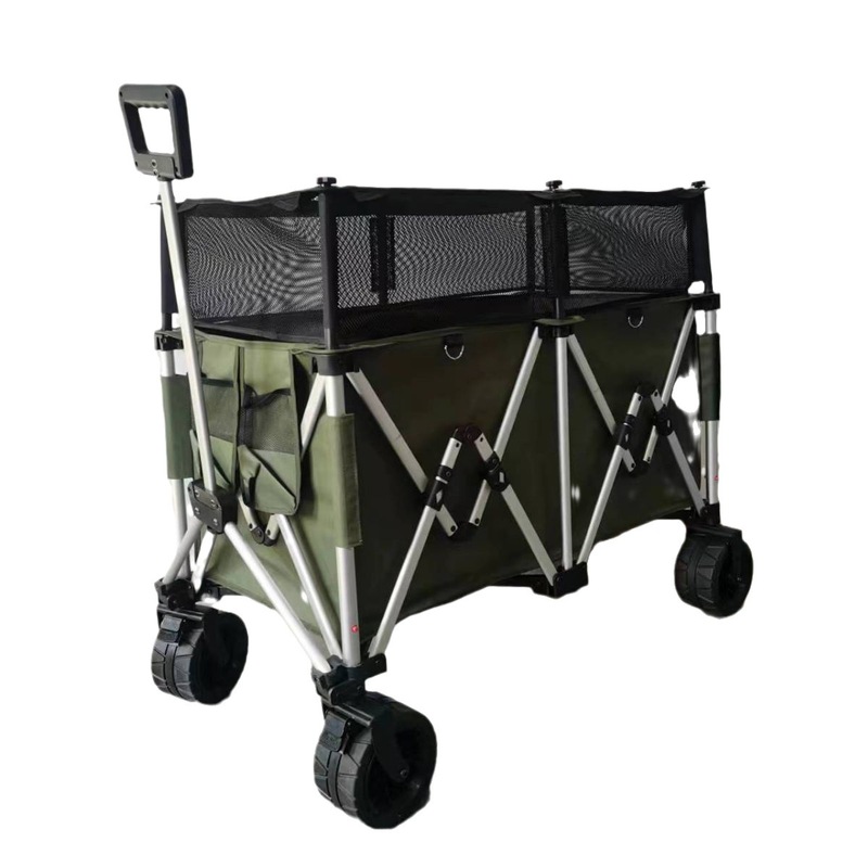 キャンプ用カート折りたたみ式アウトドア手押しピクニック車アルミ合金キャンプ用トレーラー大容量キャンプ用集荷車|undefined