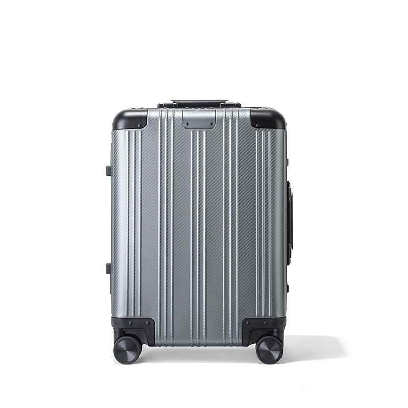 Vali hợp kim nhôm-magiê 24 inch khung nhôm bánh xe máy bay — Vân Sợi Carbon-màu xám sắt, Vân Sợi Carbon-màu súng, Vân Sợi Carbon-Đen, Vân Sợi Carbon-màu xanh đậm