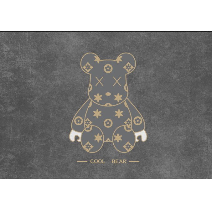 줄무늬 곰 - 스플라이싱 그레이