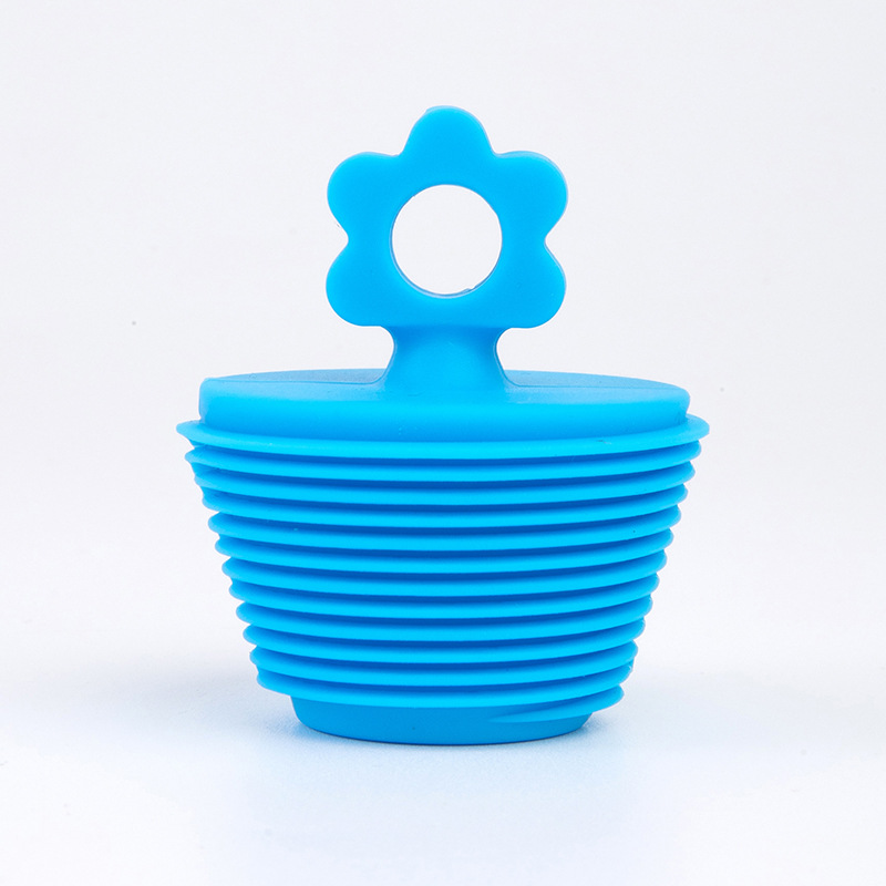 신상 블루 플라워 플러그