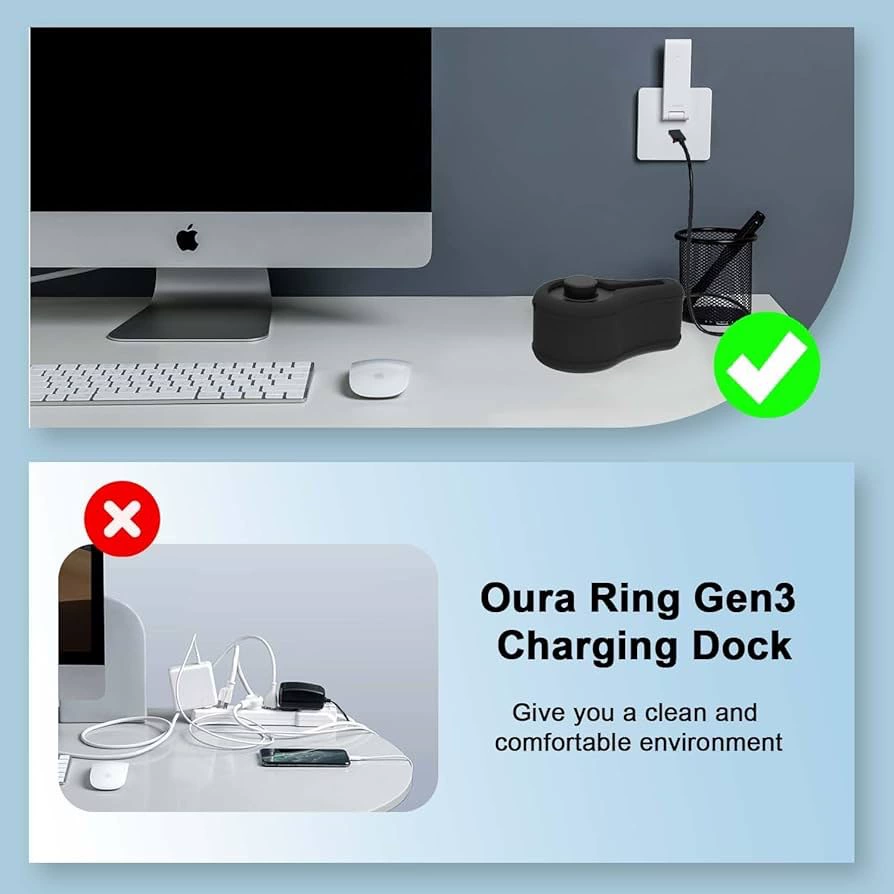 Новый зарядный набор с силиконовым защитным чехлом для кольца OURA RING Gen3, подходит для размеров 6-13