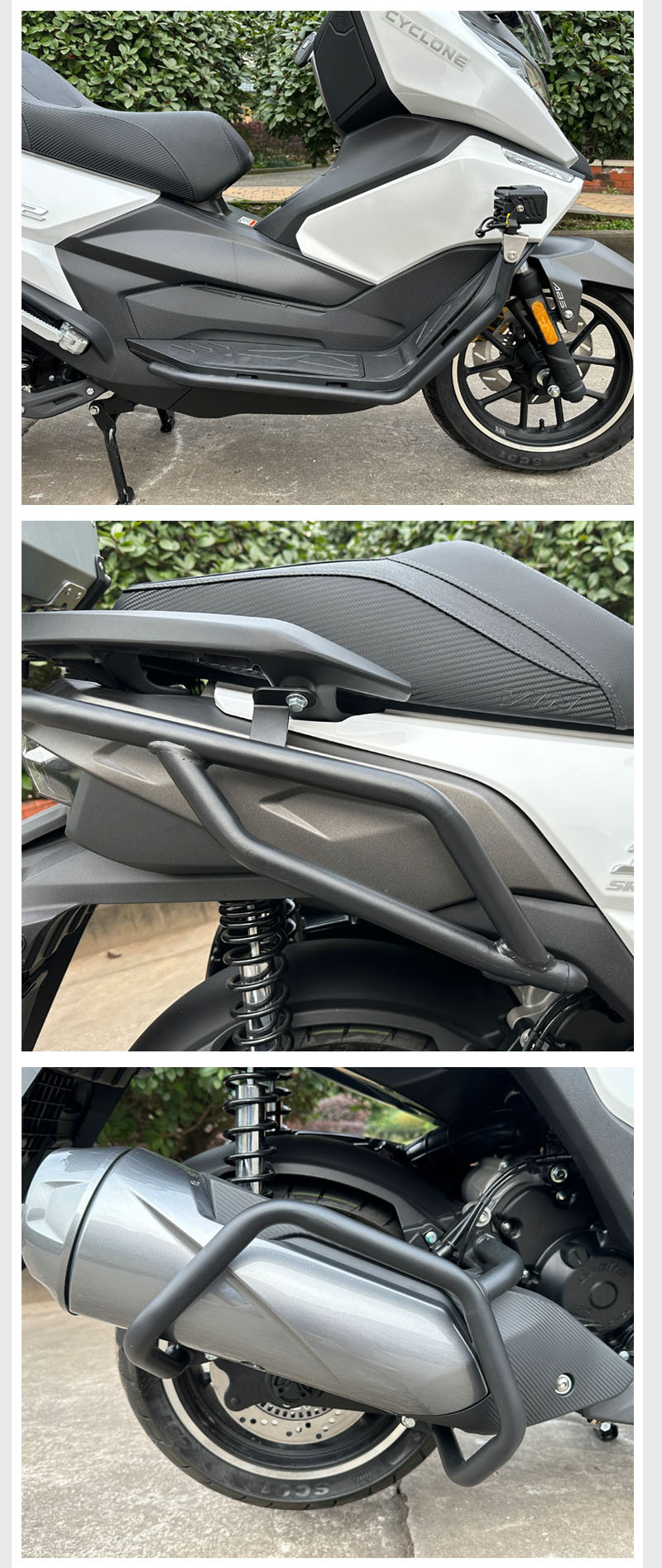 Applicable to Zongshen saikelon RT2 front and rear bumper drop-resistant bumper bumper scooter bumper tail frame modification parts