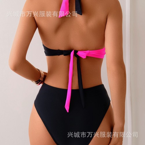 2025 Western and European Sexy Split Bikini Strap Cross Swimwear for Women
