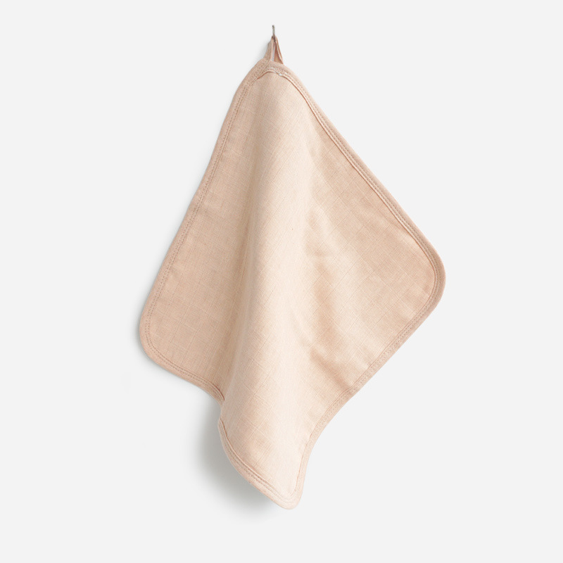30*30 baby saliva towel baby gauze towel face towel newborn children six-layer solid color cotton small square towel