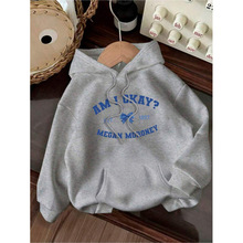 R 35828 Cartoon drop shoulder hoodie ��ͨ�����ñ����