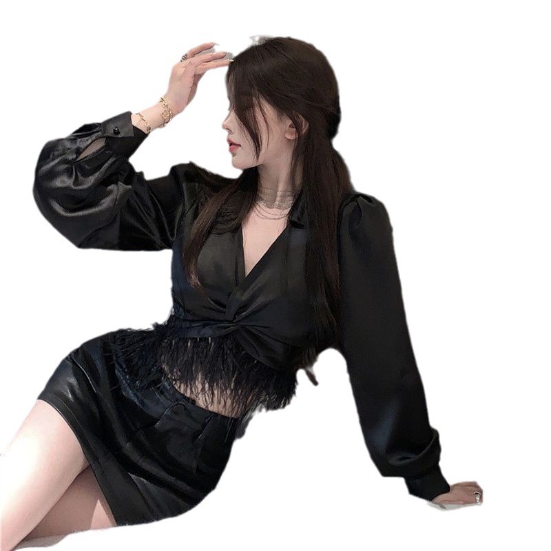 Autumn design short shirt