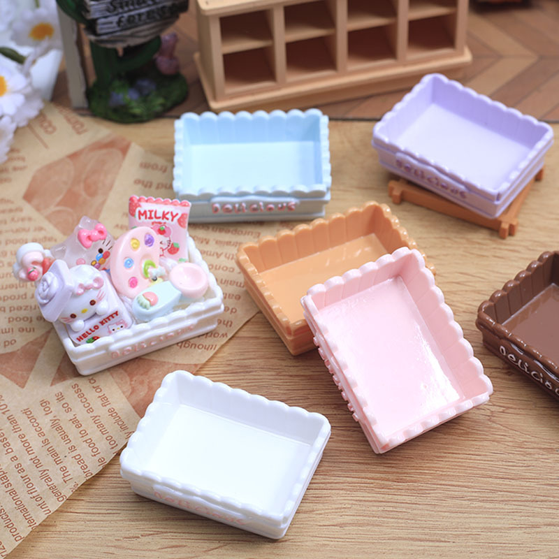 小さな鼻ピンチプレートフェンス型植木鉢 diy クリーム接着剤樹脂アクセサリードールハウス装飾品冷蔵庫マグネット