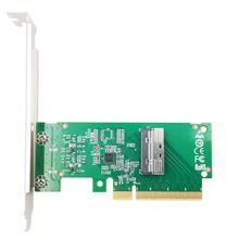 PCIe5.0 x8 to MCIO 8i NVMe+PCIe4.0 SlimSAS SFF8654�D�ӿ�
