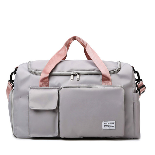Manufacturer wholesale travel bag dry and wet separation sports yoga fitness bag large capacity short trip training LOGO