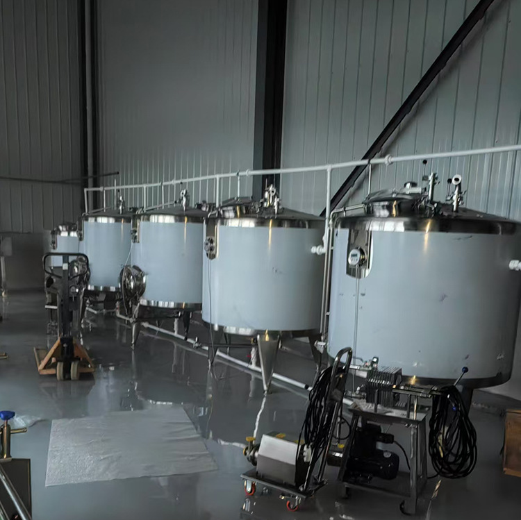 葡萄酒酿造成套设备 带除梗破碎机+橡木桶发酵罐+硅藻土过滤机