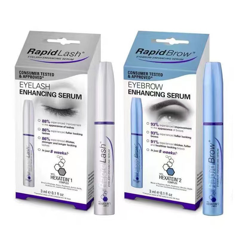Cross-Border Hot-Selling Product Rapidlash Eyelash Serum Rapidbrow Eyebrow Serum 3ml