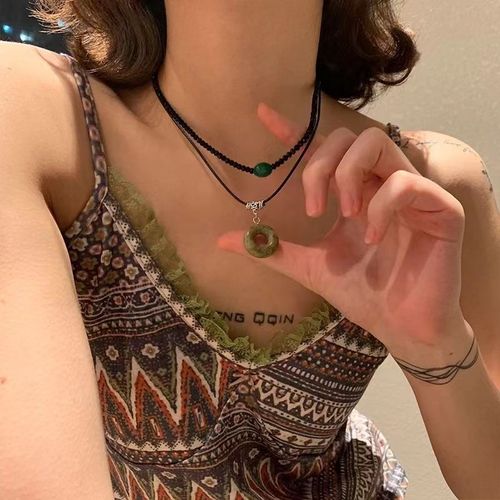 Modern Chinese Retro Zen Style Necklace for Women, Elegant and Versatile, Unique Ethnic Flavor Clavicle Chain, Ancient Style Design, Accessory