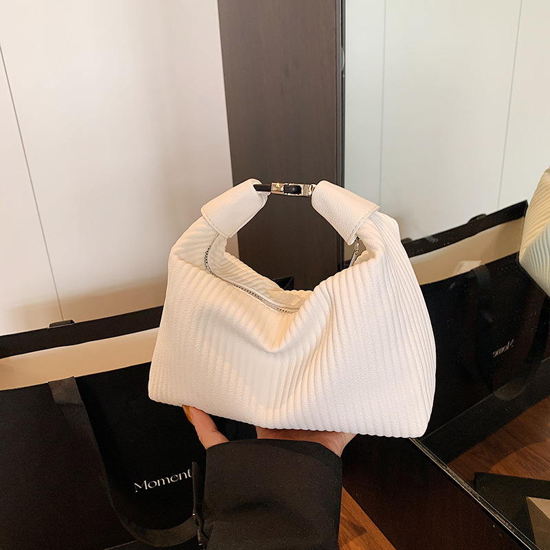 Bolso de moda coreano 2025 verano nuevo bolso femenino estilo ins bolso de hombro simple bolso de mensajero a rayas simple