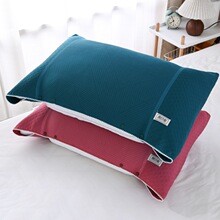 抗起球防滑按扣枕巾2025新款一对可固定枕巾莱赛尔材质吸汗防油