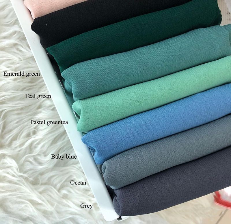 MH021 Composite Silk Chiffon Scarf Classics Hijab by Mariam's0