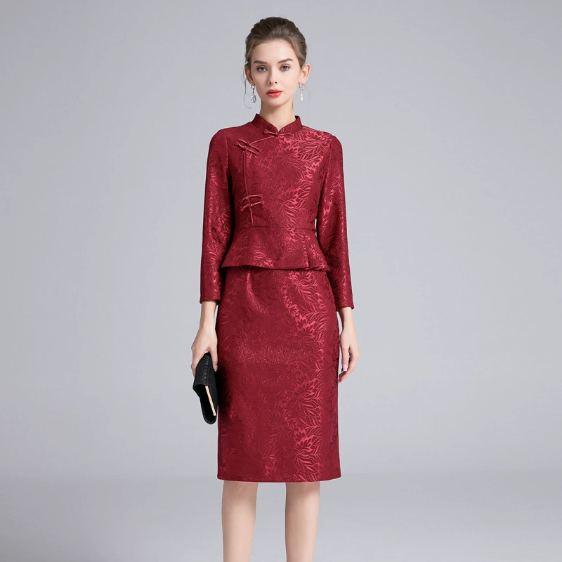 2024 осеннее новое платье мамы